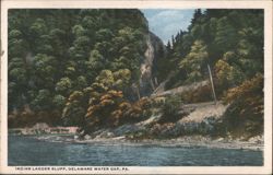 Indian Ladder Bluff, Delaware Water Gap Postcard