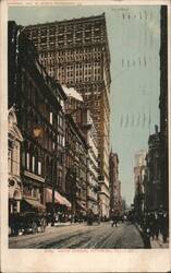 Fifth Avenue, Pittsburg, PA Street Scene Postcard