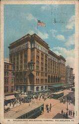 Philadelphia and Reading Terminal, 12th & Market Postcard