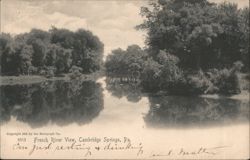 French River View, Cambridge Springs, PA Postcard