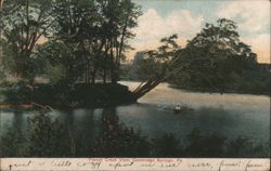 French Creek View, Rowboat on River Postcard