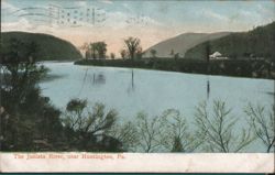 Juniata River near Huntingdon, PA Postcard