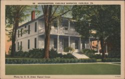 Headquarters, Carlisle Barracks Postcard