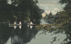 Scene on Wolf Creek, Grove City, PA Postcard