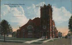 United Presbyterian Church, Grove City, PA Postcard