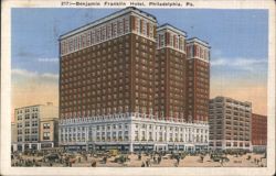 Benjamin Franklin Hotel, Philadelphia, PA Postcard