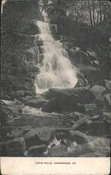 Levis Falls, Canadensis, PA Postcard