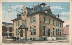 Post Office, 5th and Welsh Streets Postcard