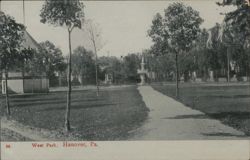 West Park, Hanover, PA Postcard