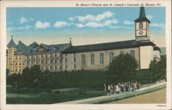 St. Mary's Church and St. Joseph's Convent Postcard