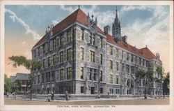 Central High School, Scranton, PA Postcard