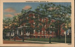 Hahnemann Hospital, Scranton, PA Postcard