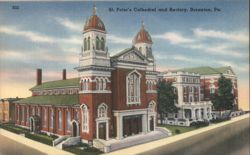 St. Peter's Cathedral and Rectory Postcard