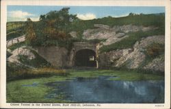 Oldest Tunnel in United States, Built 1822-23 Postcard
