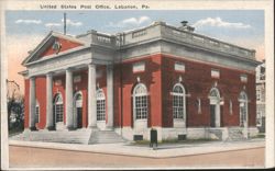 United States Post Office, Lebanon, PA Postcard