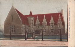 Albright Public Library, Scranton, PA Postcard