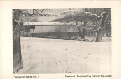 Old Covered Bridge Jonestown Bunkerhill Lebanon County PA Postcard