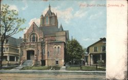 First Baptist Church, Scranton, PA Postcard