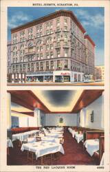 Hotel Jermyn and The Red Lacquer Room, Scranton, PA Postcard
