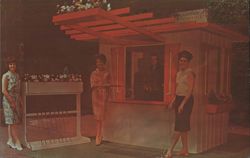 Lomma Enterprises Caddy House Model A with People Postcard