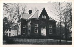 Public Library, Langhorne Postcard