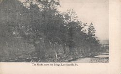 The Rocks above the Bridge Postcard