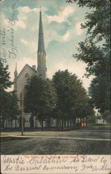 Trinity M. E. Church, Lock Haven, PA Postcard