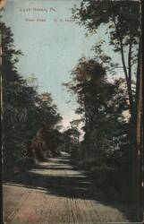 Lock Haven, PA River Road U. S. 10439 Postcard
