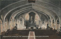 Interior of Church of the Immaculate Conception Postcard