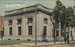 Post Office, McKeesport, PA Postcard