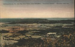 McConnellsburg, PA, Big Cove Valley from Seylar's Tuscarora Summit Postcard