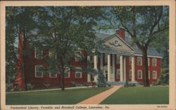 Fackenthal Library, Franklin and Marshall College Postcard