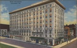 Hotel Brunswick, Lancaster, PA Postcard