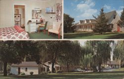 The Willows Motel, Lancaster, PA - Rooms & Grounds Postcard