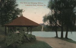 The Well and Weeping Willow, Lakemont Park Postcard