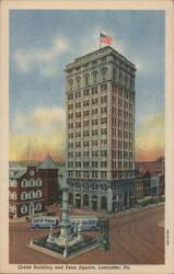 Greist Building and Penn Square Postcard