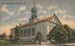 Moravian Church, Bethlehem, PA Postcard