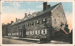 Home for Aged Widows of Moravian Ministers Postcard