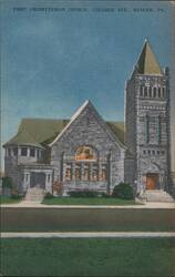First Presbyterian Church, College Ave., Beaver, PA Postcard