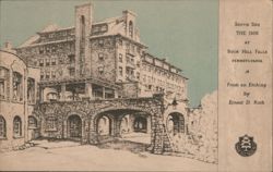 South Side The Inn at Buck Hill Falls, PA - Etching Postcard