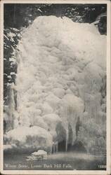 Winter Scene, Lower Buck Hill Falls Postcard