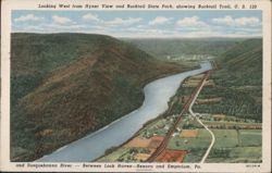 Hyner View, Bucktail Trail, U.S. 120, Susquehanna River, PA Postcard