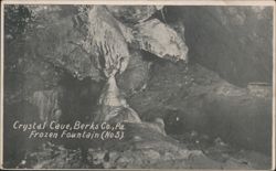 Crystal Cave, Berks Co., PA - Frozen Fountain Postcard