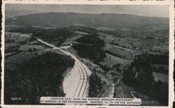Looking East, Howard Johnson Restaurant at Midway, Bedford, PA Postcard