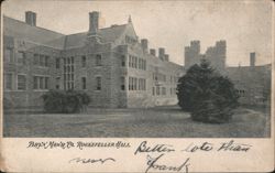Rockefeller Hall, Bryn Mawr, PA Postcard