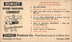 Monsey Blind Nailing Cement Roofing Product Information Postcard