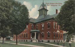 High School Building, Port Allegany, PA Postcard