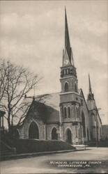 Memorial Lutheran Church, Shippensburg Postcard