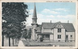 Catholic Church, Port Allegany Postcard