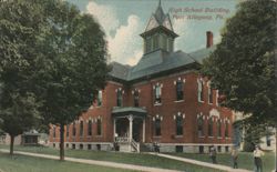High School Building, Port Allegany, PA Postcard
